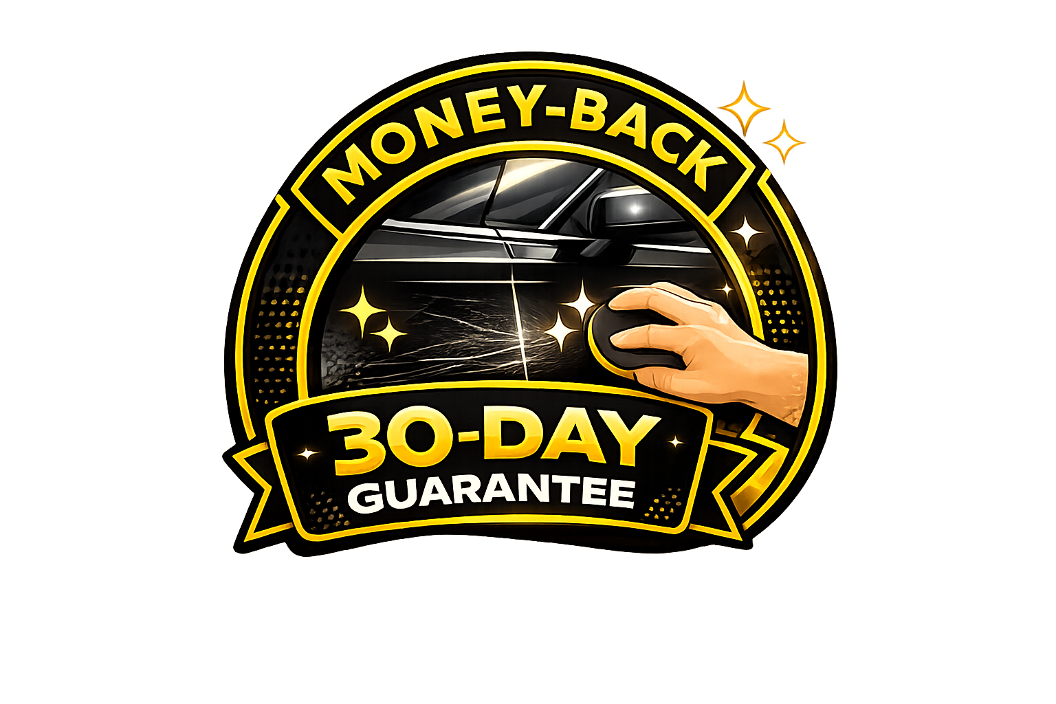 30-day money-back guarantee badge